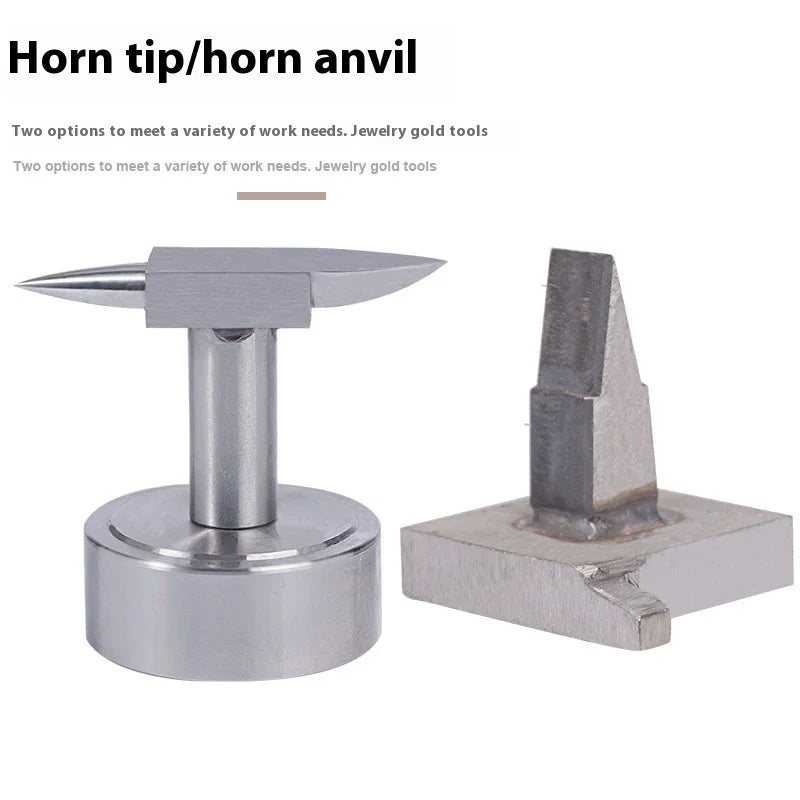 Mini Necklace Ring Model Making Workbench Jewelry Making Tools Double Horn Anvil With Round Base Mini Horn Anvil