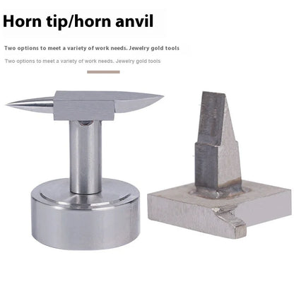 Mini Necklace Ring Model Making Workbench Jewelry Making Tools Double Horn Anvil With Round Base Mini Horn Anvil