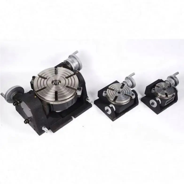 Milling Drilling Boring Machine Tools Universal Tilting Rotary Table TSK320 Motor Alloy Steel Provided 18 Vacuum Table for Cnc