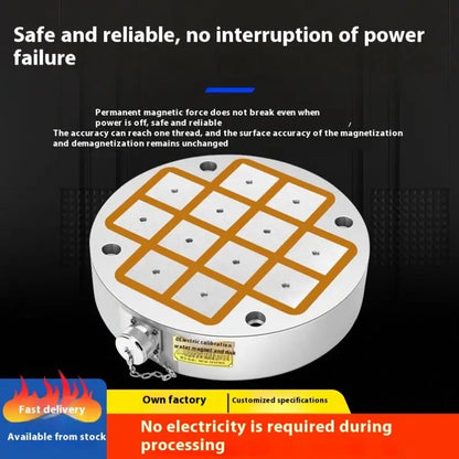 TEBAK CNC Machining Center Computer GONGS Complete Specifications Five-axis Electric Permanent Magnet Chuck Suction Cup Sucker