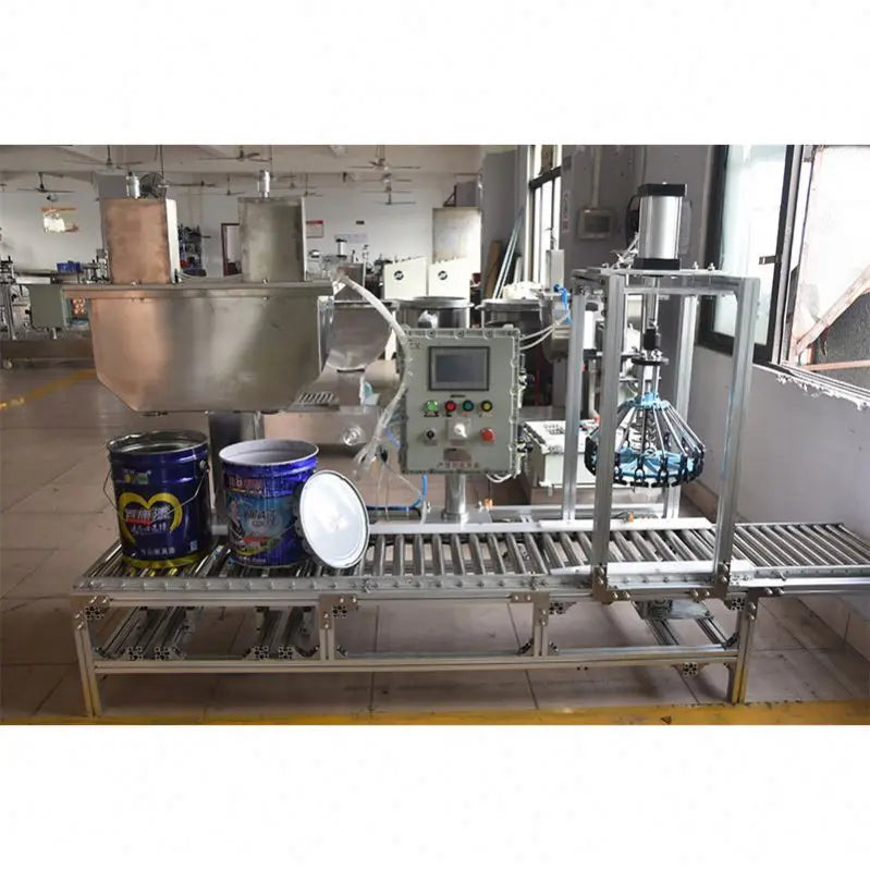 Filling Machine XSH-18 Thick Liquid Pails Capping Machine Epoxy Resin Emulsion Paint White Latex Big Bore Glue Filling Machine