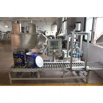 Filling Machine XSH-18 Thick Liquid Pails Capping Machine Epoxy Resin Emulsion Paint White Latex Big Bore Glue Filling Machine