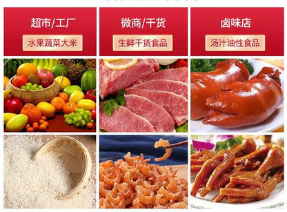 KLE-19 TEBAK Peeled Garlic Dried Fruit Rice Cheese Pizza Fish Vacuum Sealing Machinery Automatic Vacuum Sealer Packing Machine