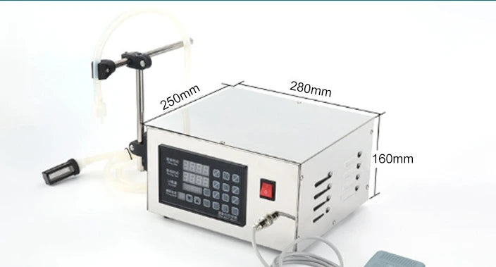 TEBAK SY-GFK280 Semi-Automatic Digital Control Electric Filler Small Beverage Milk Liquid Bottle Filling Machine