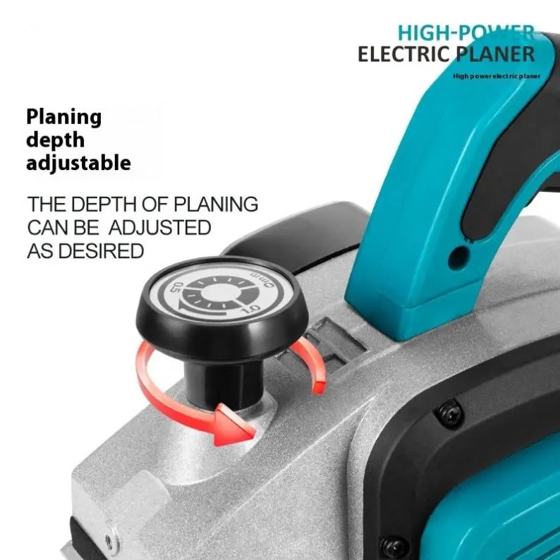 1100W Multifunctional Electric Planer Handheld Wood Planer Industrial Hand Wood Edge Trimmer 2mm Electric Wood Planer Machine