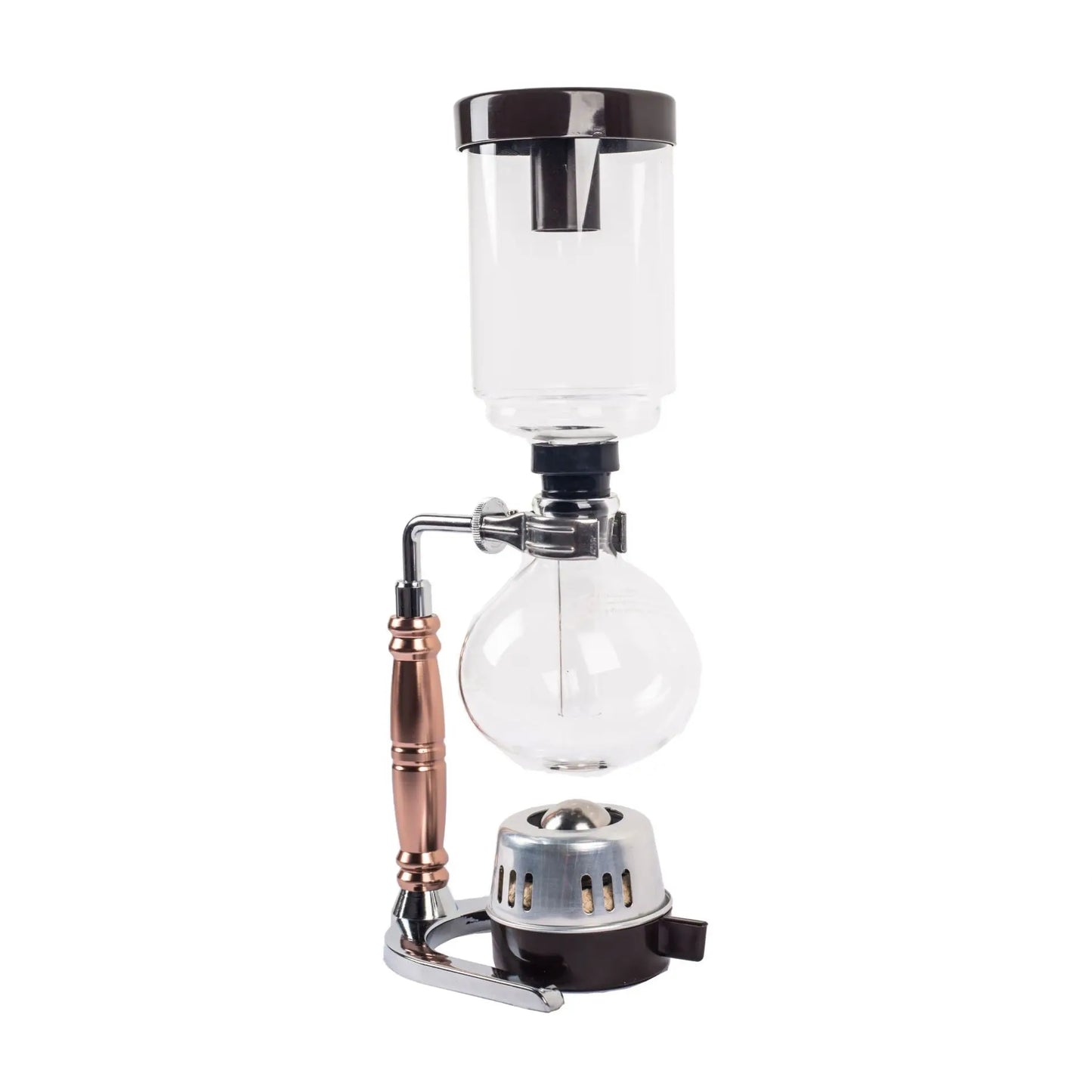 Professional Modern Consumer Cold Brew Coffee Maker Glass Tabletop Syphon Coffee Maker with Alcohol Burner Vacuum Coffee Maker