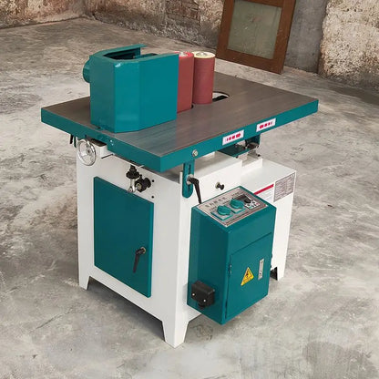 A TEBAK MM200 Roller Belt Bending Plate Double Side Woodworking Sanding Machine Vertical Roller Belt Bending Plate Sanding Machine