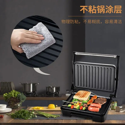High Quality Electric Sandwich Steak Press Panini Home Electric Grill Baking Electric Barbecue Grill Tool