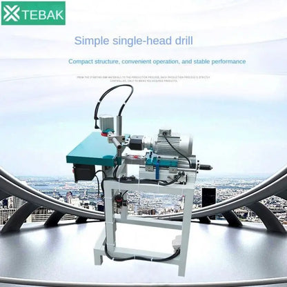 A TEBAK XJ-47 Woodworking Horizontal Single Head Side Hole Multi Head Hinge Drilling Machine