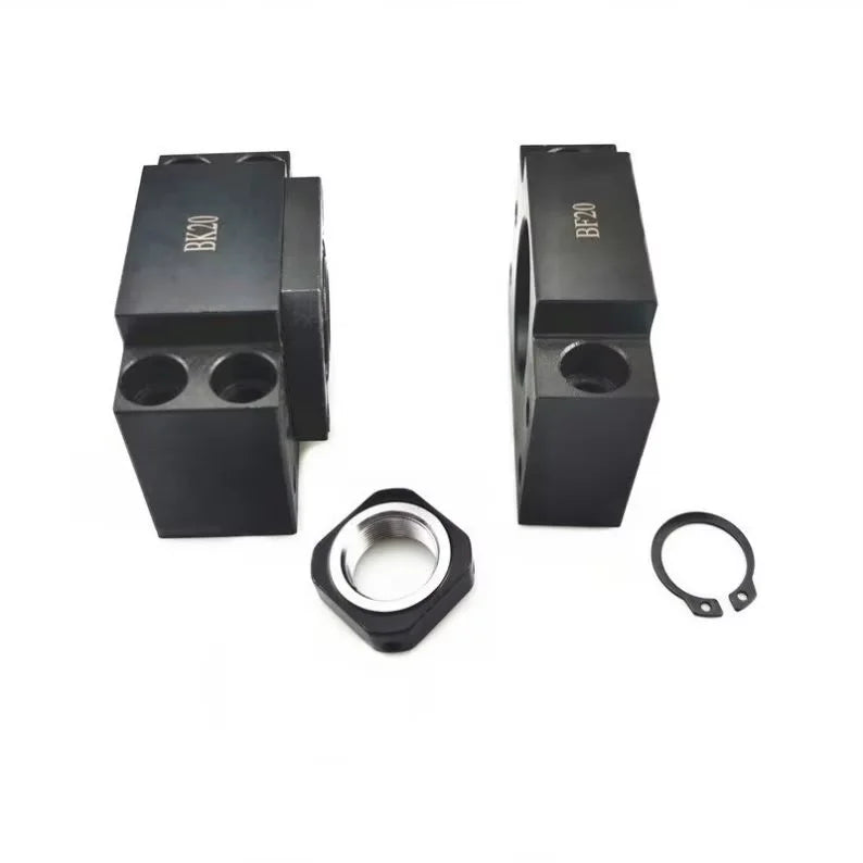 TEBAK D-02 FK10 FK12 FK15 FK20 FK25 Precision Ball Lead Screw Support Set Bearing Seat Lead Screw Bearing Lead Screw Fixing Seat