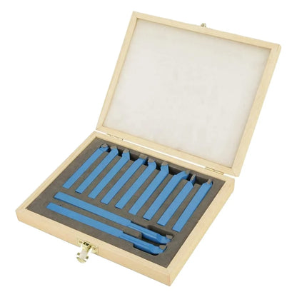 Metal Lathe Carbide Tungsten Cutter Hard Alloy Turning Tool 11pcs Carbide Welding Brazed Tipped Turning Tool Bit Sets