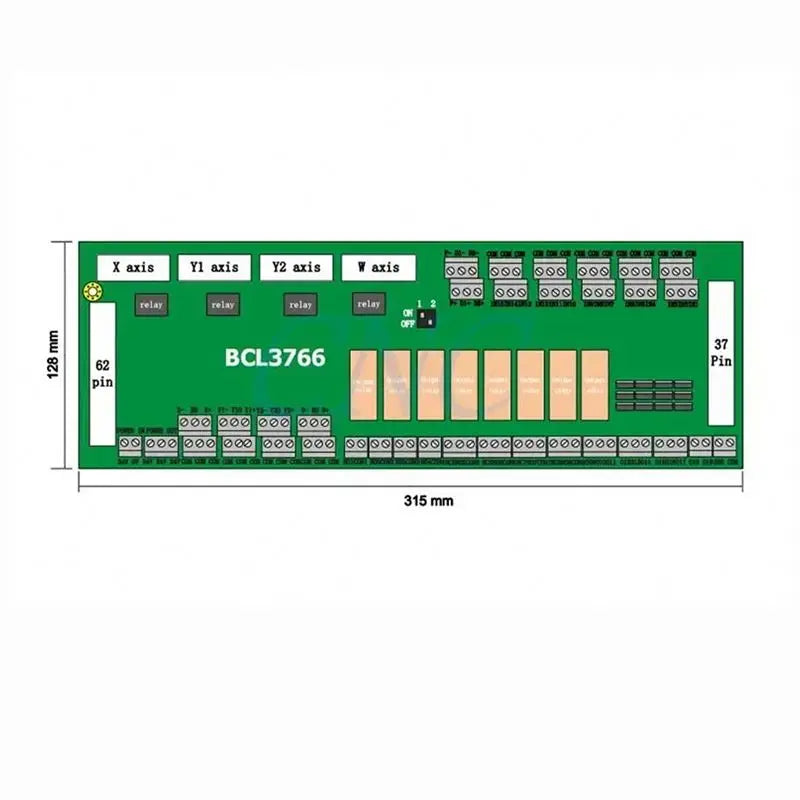 ANDUUK Control mainboard CNC FSCUT2000 Fiber Laser Cutting Control System BCL3766 Original IO Adapter Board