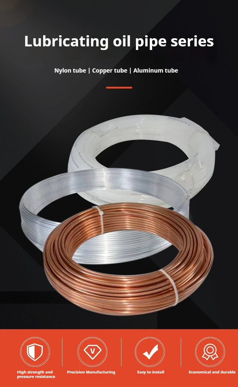 T2 copper pipe for coils, copper hollow oil pipe, 6mm, 4mm, machine tool oil pipe, lathe oil pipe, soft copper pipe 8mm