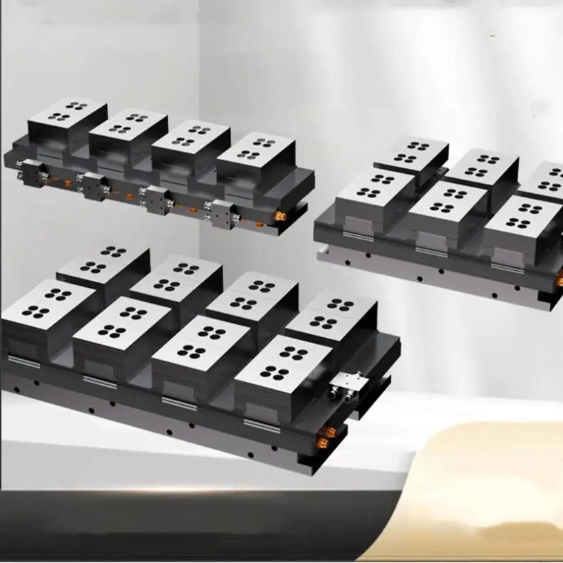 WS-Q80 Pneumatic Bench Vise Fixture Hydraulic Parallel Bench Pliers Industrial Grade Multi-function Multi-station Machine Tool