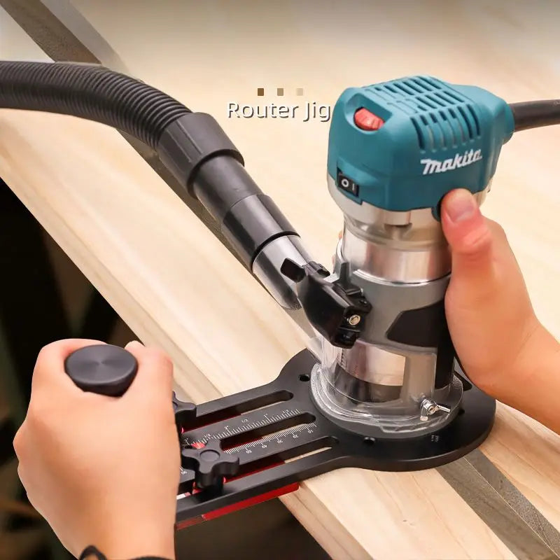 TEBAK W-35 Woodworking Slotting Locator Wood Trimming Milling Slot Chamfering Auxiliary Fine-tuning Tool 65mm Trimming Machine