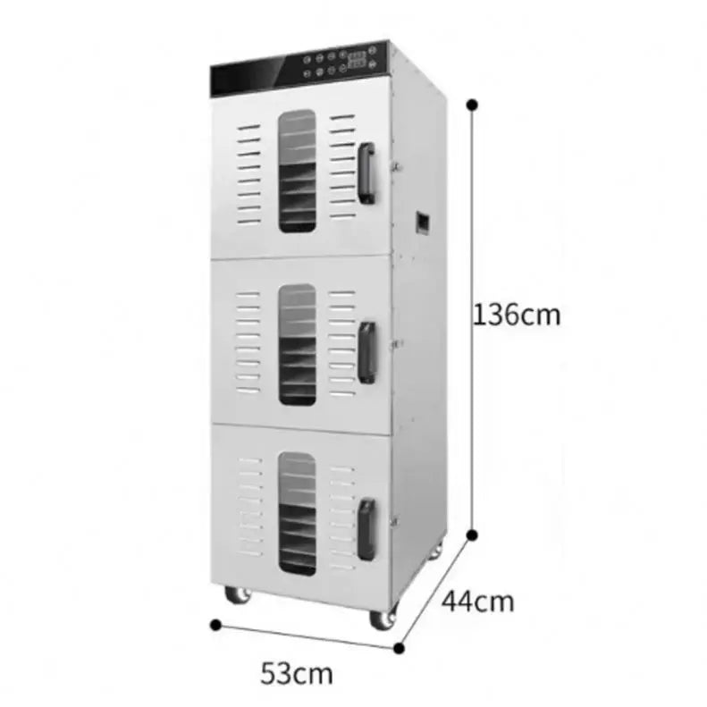 TEBAK Commercial Kitchen Stainless Steel Fruit Dehydrator Single Cabinet Metal Mesh Tray Industrial Fruit Dryer