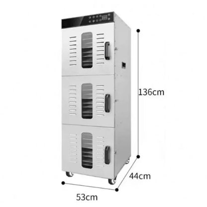 TEBAK Commercial Kitchen Stainless Steel Fruit Dehydrator Single Cabinet Metal Mesh Tray Industrial Fruit Dryer