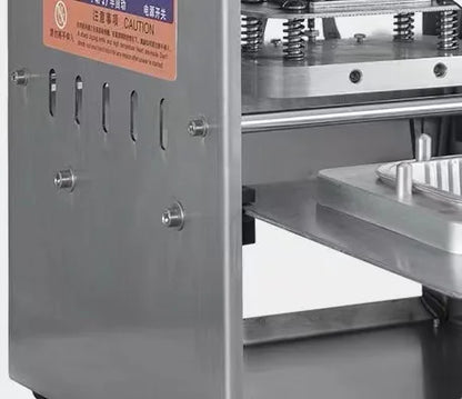 TEBAK Customized Packaging Design Electric Round Aluminum Foil Container Lid Box Trays Sealer Heat Sealing Machine for Sale