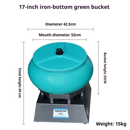 TEBAK Jewelry Making Tools Gold Silver Metal Polishing Machine Jewelry Stone Rock Vibration Polishing Machine Vibratory Tumbler