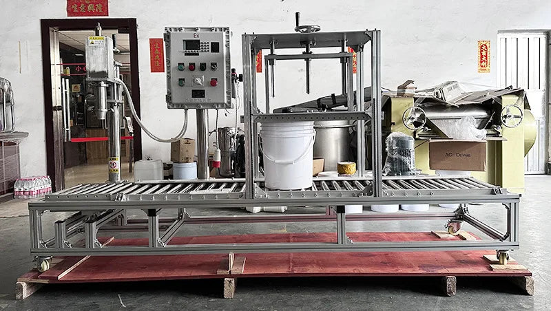 Paint Putty Packaging Filling Machine XSH-7 TEBAK Explosion-proof System of Paint Putty Packaging Filling Machine 2 Heads