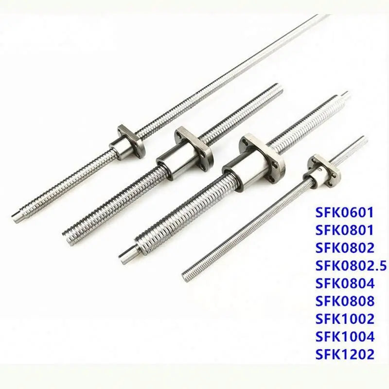 D-13 Linear Motion Mini Ball Screw 0601 0401 0801 Clearance Ball Screw 6mm Diameter Miniature Screw, C3 C5 C7