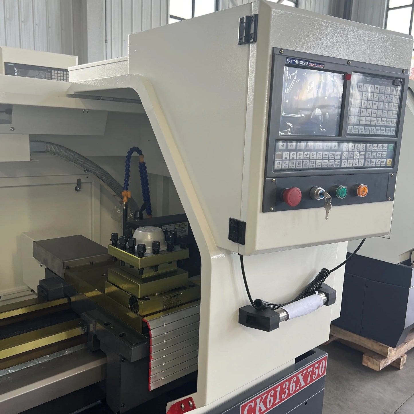 TEBAK Horizontal CK6136*750/1000 Manufacturer Parallel Cnc Lathe Machine Automatic Desktop CNC Lathe