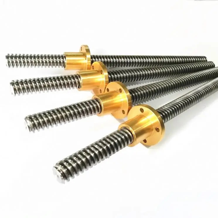 TEBAK D-11 Tr12 Tr14 Tr16 Tr20 Stainless Steel Shaft Trapezoidal Jack Lift Right and Left Hand Gearbox Lead Screw