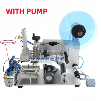 LT-60 Semi-Automatic Table-Top Electric Manual Labeling Machine for Flat Side Square Bottle Labeling Sticker Labeling Machine