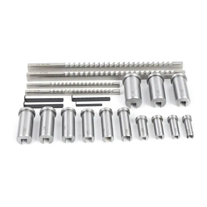 TEBAK HSS Metric Keyway Broach 30/pcs Sets with Shim Hss Metric Keyway Broach Set Customized Lathe Broaching Tool