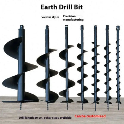 Alloy Steel Ground Drill Bit, Garden Tools, Greenhouse Piling and Tree Planting Engineering, Hole Drilling Rotary Drill Bit
