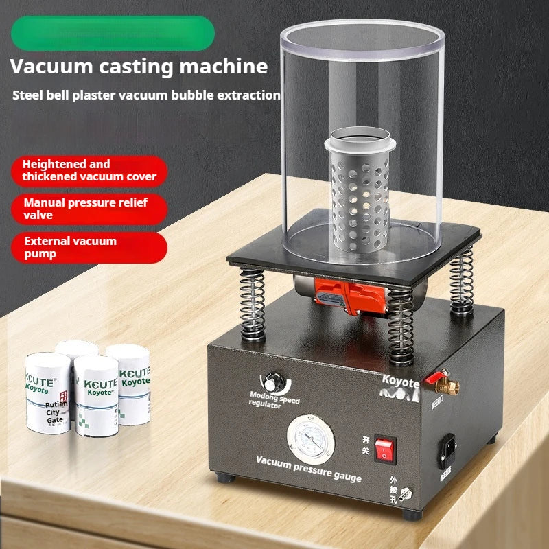 ANDUUK Multifunctional Gold Silver Jewelry Vacuum Casting Machine Gypsum Pumping Suction Rod Vibration Mold Industrial Equipment