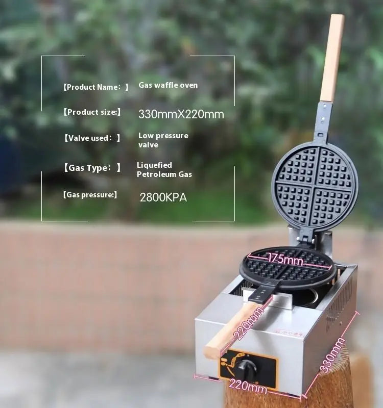 Tebak QQ Egg Puff Maker Home LPG Gas Egg Waffle Machine Commercial Nicht-stick Waffle Machine Kitchen Equipment Tebak QQ Egg Puf