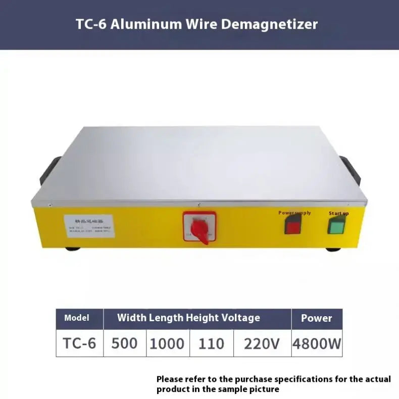 TEBAK Powerful  Desktop Demagnetizer Machine Continuous Use Overload protection for Demagnetization Steel Iron Workpieces
