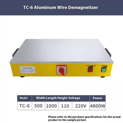 TEBAK Powerful  Desktop Demagnetizer Machine Continuous Use Overload protection for Demagnetization Steel Iron Workpieces