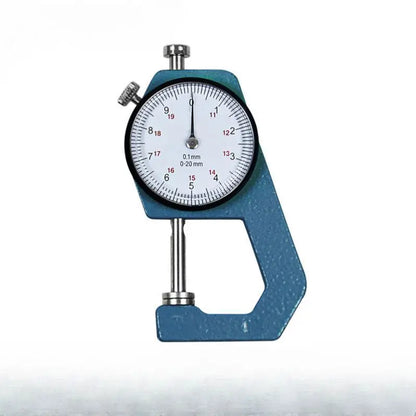 0-10mm Leather Glass Thickness Gauge with Sturdy Steel Measuring Faces