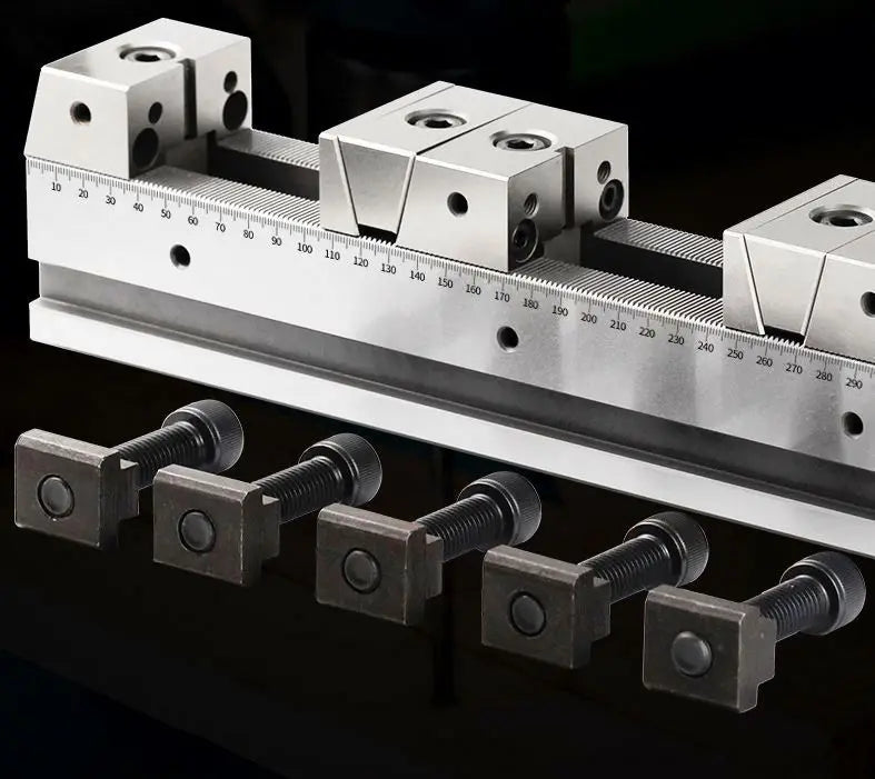 Cnc Quick Release Line-up Vise Adjustable Multi-rail Vise Parallel Combined Multigrip Vise for CNC Milling Machine