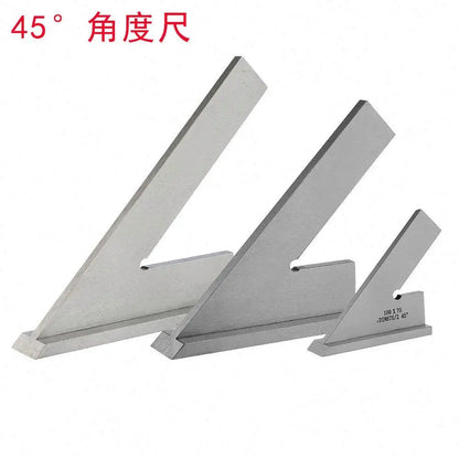 Stainless Steel  45 Degree Square Angle Square  120*80 Engineering Square Measuring Tool