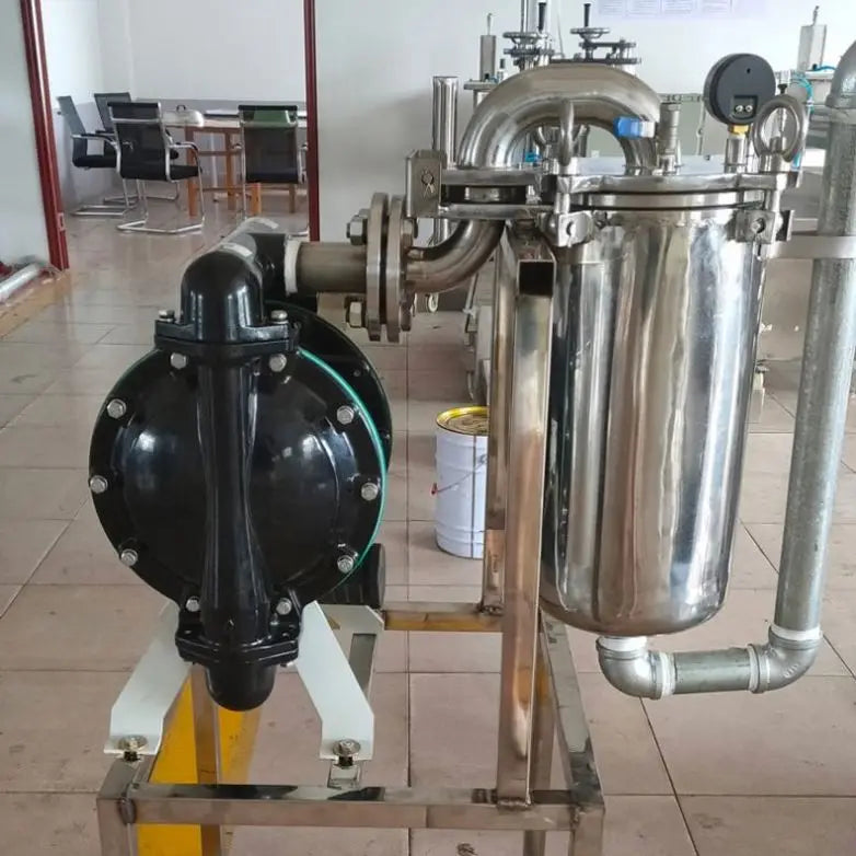 XSH-5 TEBAK High Efficiency Paint Filter Diaphragm Pump Coating Ink Liquid Fertilizer Filtering Machine