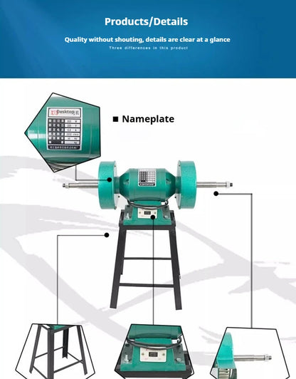 TEBAK 850W Double-head Grinding and Polishing Machine Luxury Leather Care Multi-function Shoe Polishing Machine