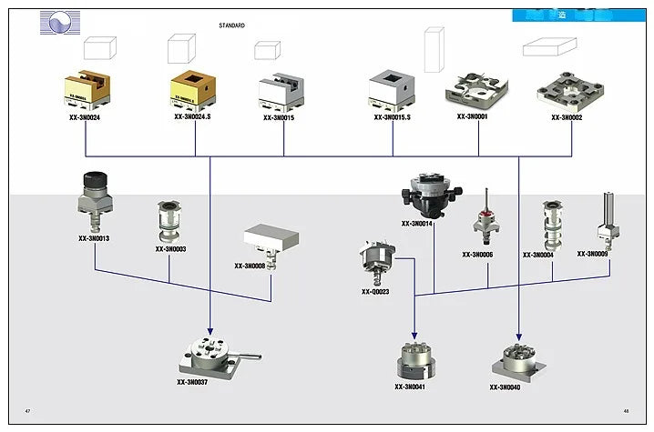 Tebak Precision Stainless Steel 60*60 mm  square Manual Quick Chuck with Locking Screw