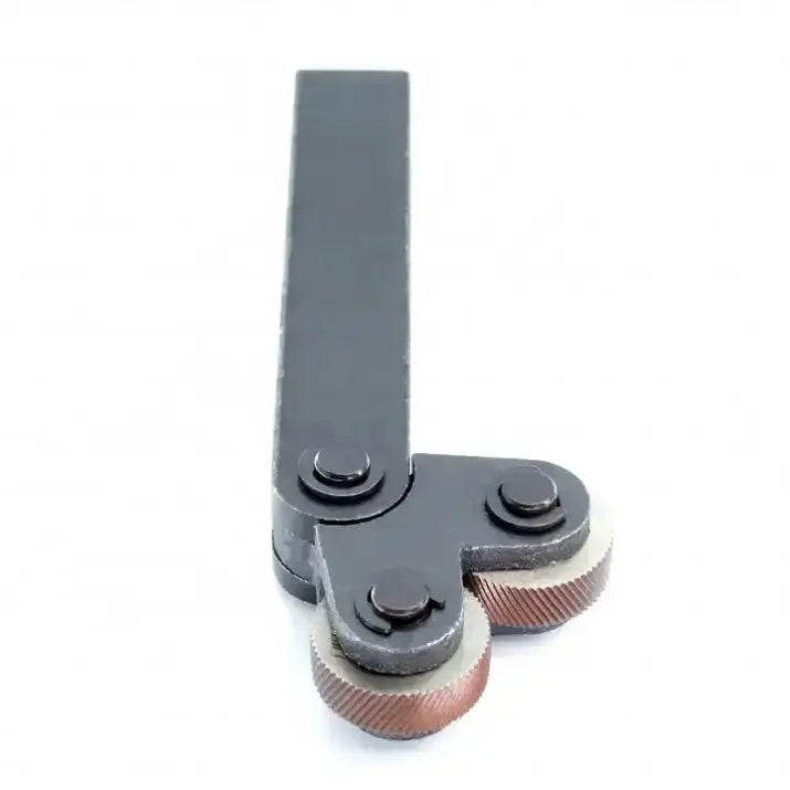 TEBAK Square Single Wheel Knurling Tool  Rolling Flower Knife Double Wheel Set for Machine Tool Processing with Straight Shank