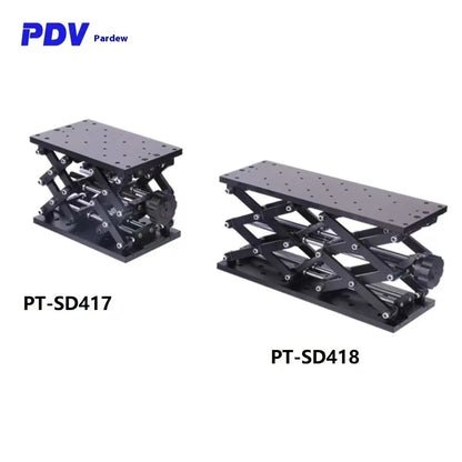 Manual Lift Stage / Z-Axis Stage / Displacement Stage / Elevation Adjustment Stage / Manual Vertical Movement Stage PT-SD417/418