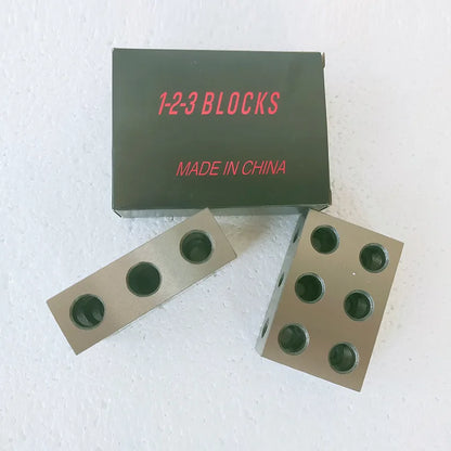 TEBAK Machine Tools 2Pc Sparallel Clamping Block Set 23 Holes Precision 1-2-3 Parallel Setup Block