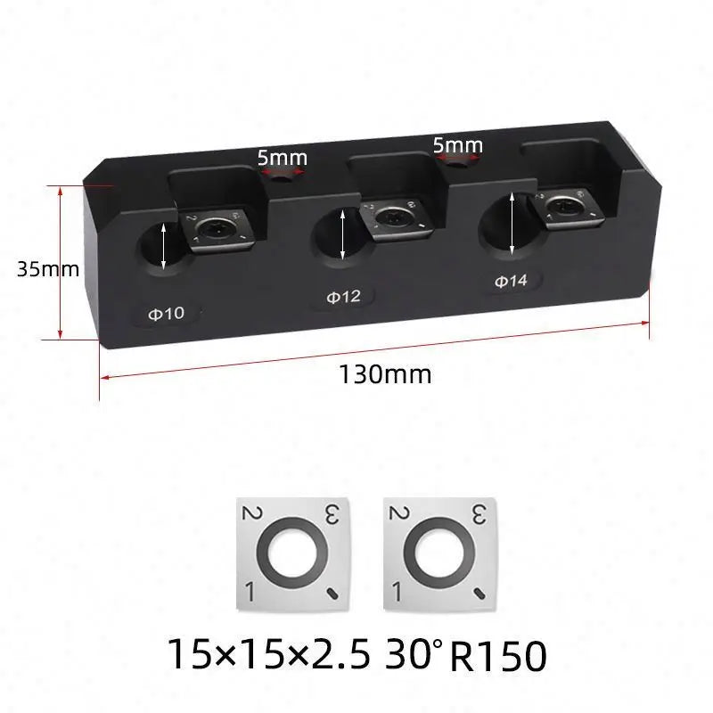 Carbide Inserts Dowel Maker Dowel Plate Wood Raw Materials Rods Wood Sticks Maker Dowel Round Bar Auxiliary Tool Metric 8 Holes