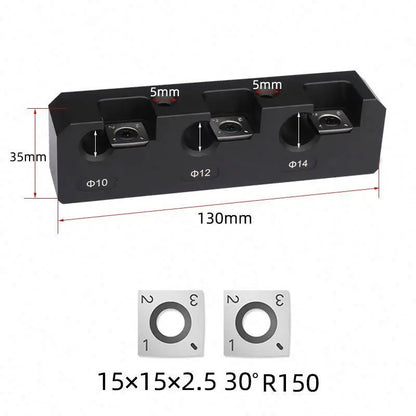 Carbide Inserts Dowel Maker Dowel Plate Wood Raw Materials Rods Wood Sticks Maker Dowel Round Bar Auxiliary Tool Metric 8 Holes