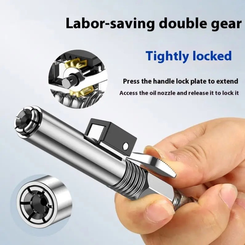 Butter Gun Nozzle Locking Clamp Type High Pressure Injection Nozzle Screw Type Double Handle Electro-pneumatic Butter Machine