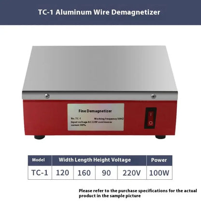TEBAK Powerful  Desktop Demagnetizer Machine Continuous Use Overload protection for Demagnetization Steel Iron Workpieces