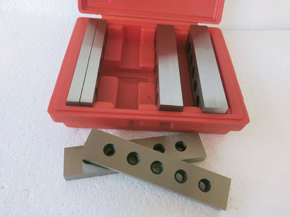 TEBAK Machine Tools 1/2 Inch Accuracy 0.0002" Thickness Steel Parallel Sets Rectangular Metal Parallel Block