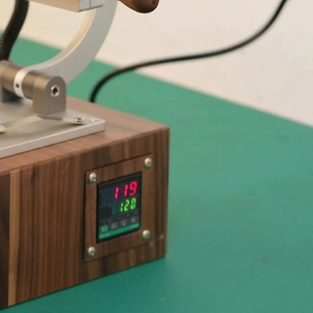 TEBAK Automatic Clothing Leather Tags Label Embossing Cutting Machine Hot Press Leather Stamping Machine