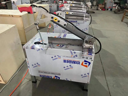 Mutton Frozen Fish Cutter Pork Ribs Hydraulic Bone Cutter Commercial Pig Trotters Guillotine Beef